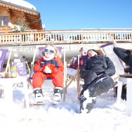 Lounging in La Plagne
