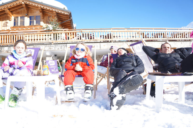 Lounging in La Plagne