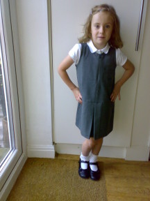 Lily's first day at school