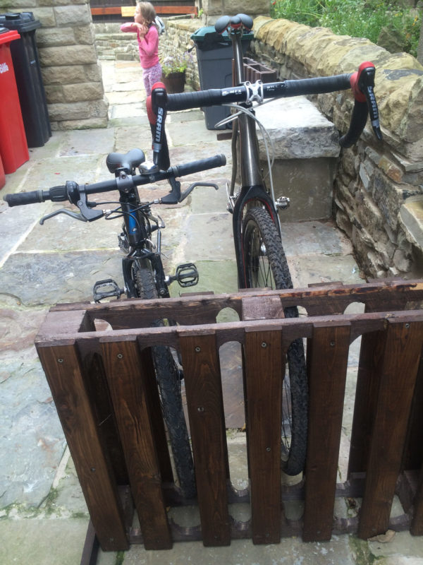The Drop Off Café - bike rack