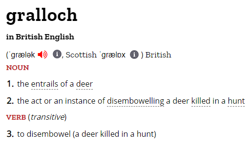 Gralloch definition